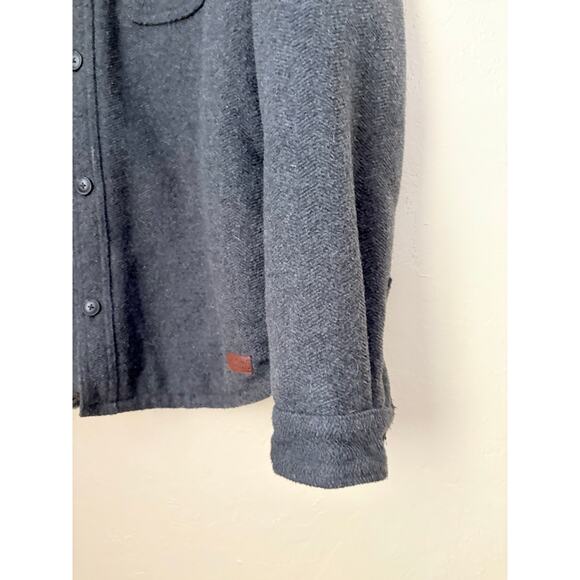 Jachs New York Shirt Men's Jacket M Gray Wool Blend Sherpa Lined Shacket Outdoor - Picture 3 of 8